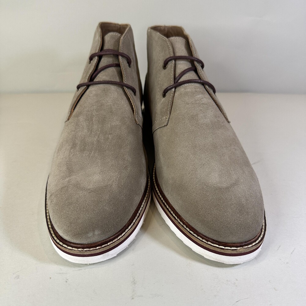 Thomas & Vine Keegan Shoes Mens Size 11 Taupe Suede Leather Chukka Boots Comfort
